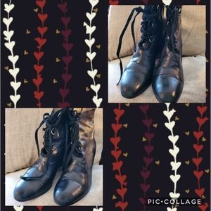L.K. Bennett Melissa Lace Up High Heel Ankle Boot